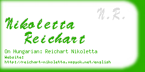 nikoletta reichart business card